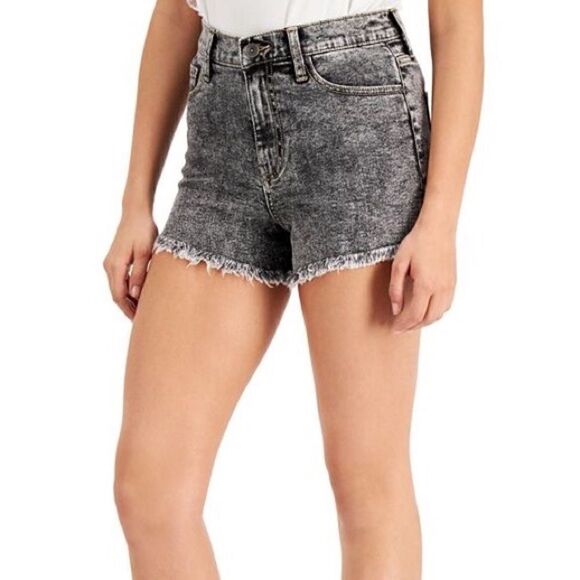 NWT Kendall + Kylie High Rise Black Drifter Denim Shorts Sz 13 31 Waist - Picture 2 of 8